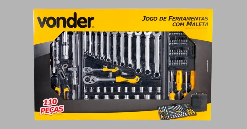 Jogo de ferramentas Vonder 110 peças reviews