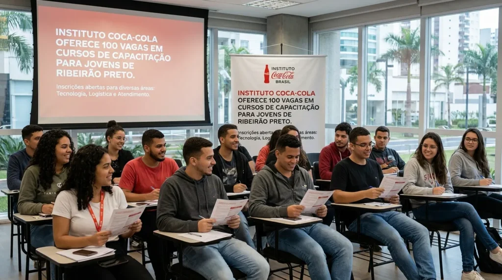 Instituto Coca-Cola disponibiliza 100 vagas em cursos de capacitação para jovens de Ribeirão Preto