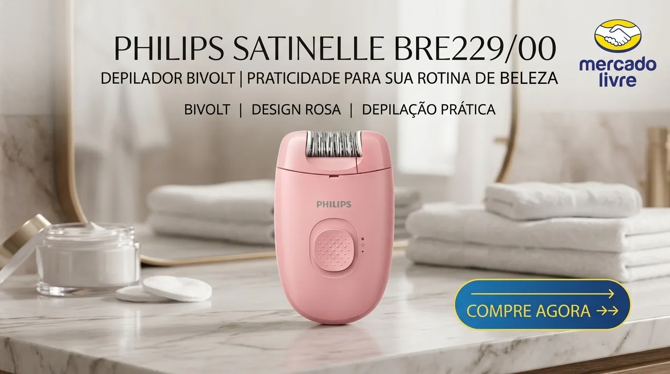Depilador Philips Satinelle BRE229/00 Bivolt Rosa