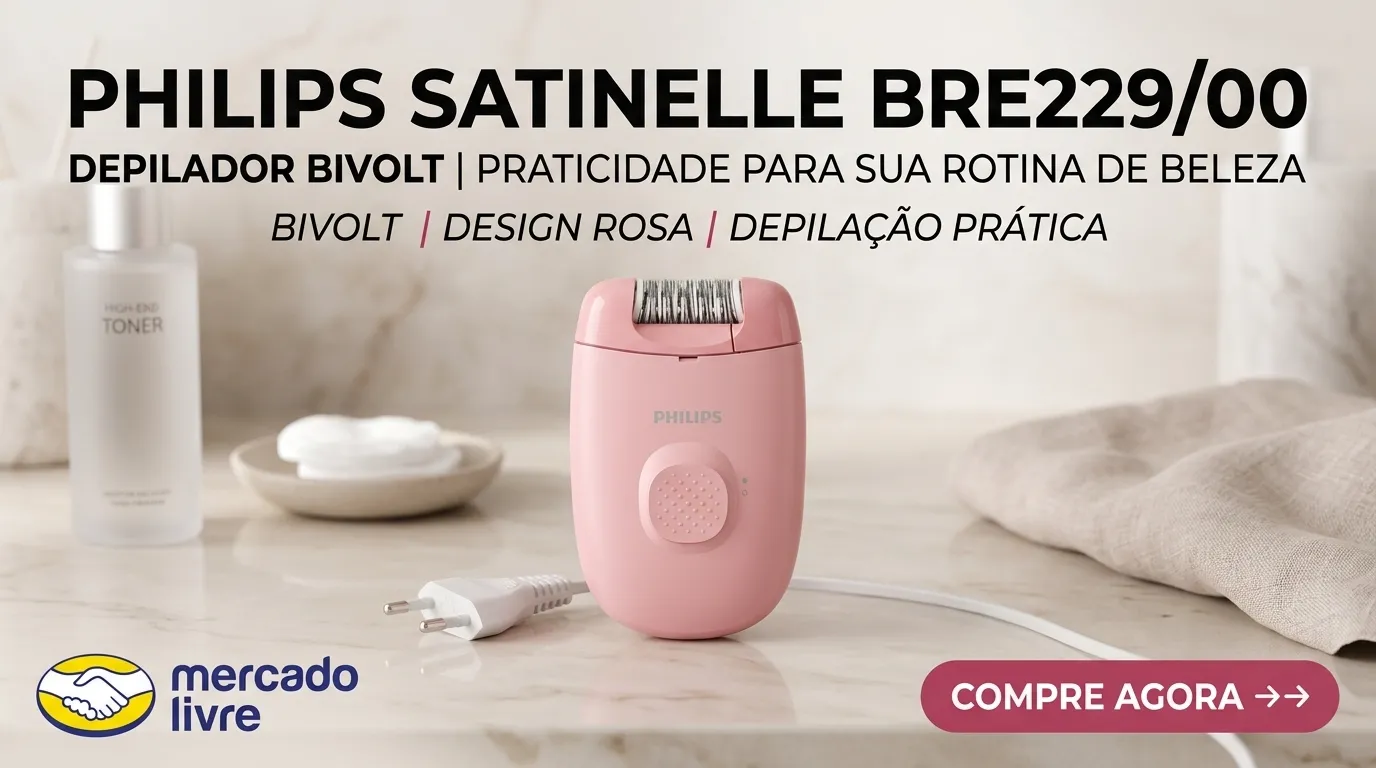 Depilador Philips Satinelle BRE229/00 Bivolt Rosa
