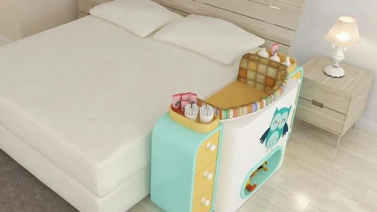 Como escolher um berço acoplado na cama para seu bebê