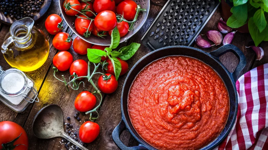 Como fazer molho de tomate caseiro para pizza e lasanha que deixa todo mundo babando