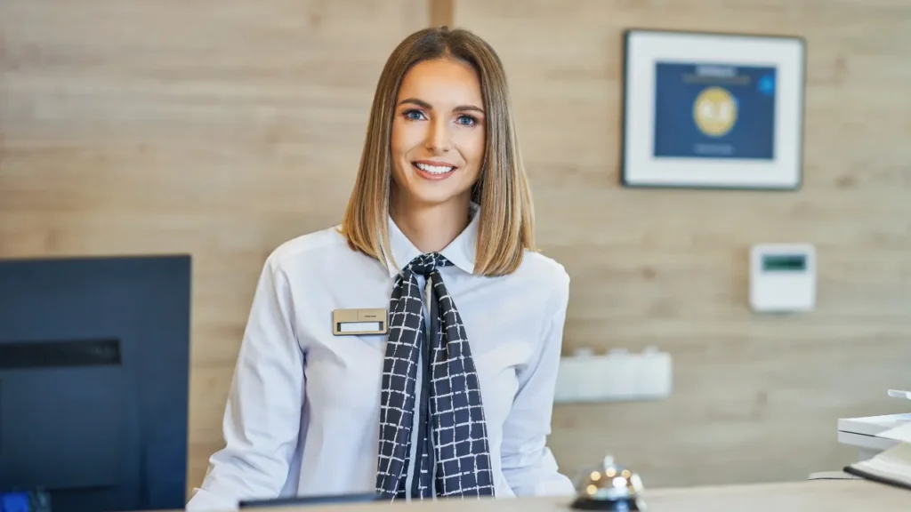 Descrição da atividade de recepcionista