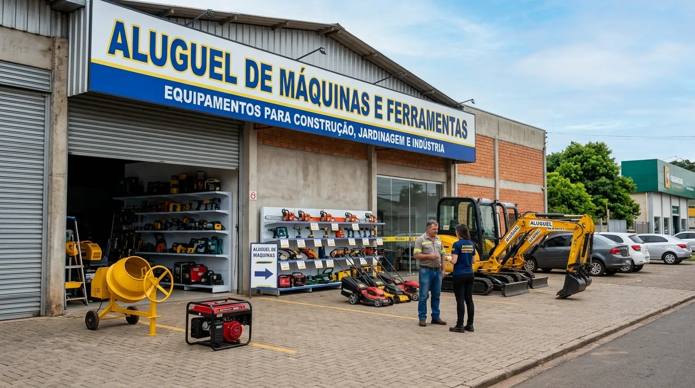 Aluguel de Máquinas e Ferramentas